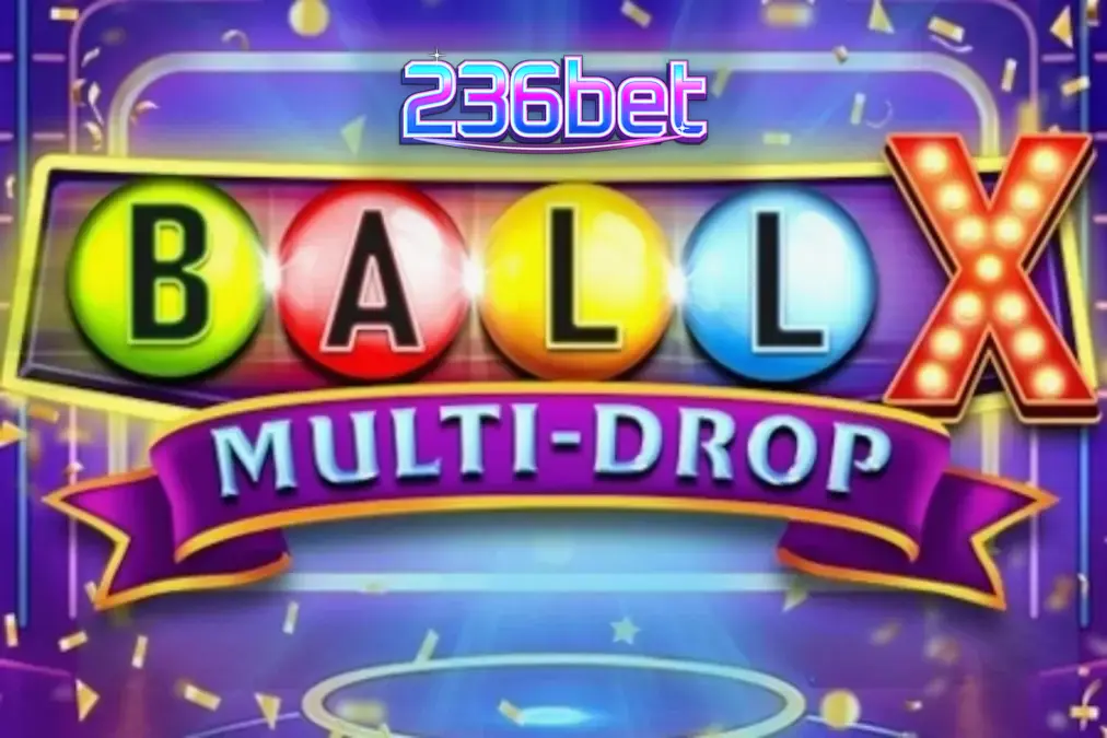 Interface vibrante e neon do slot Ball X Multi-Drop
